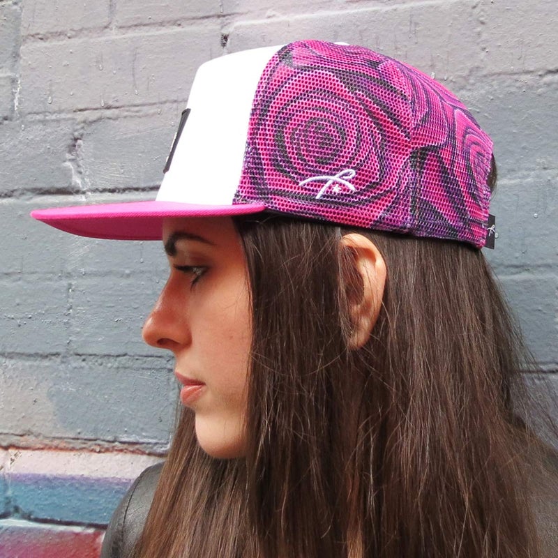Grace Folly Trucker Hat for Men & Women. Snapback Mesh Caps (US, Alpha, One Size, One Size, Rose- Pink) - Image 5